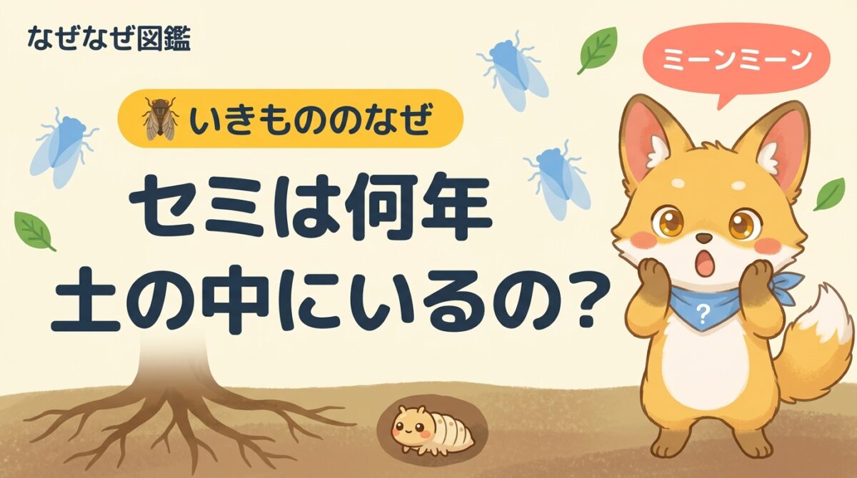 セミは何年土の中にいるの？びっくりの答えを図解！